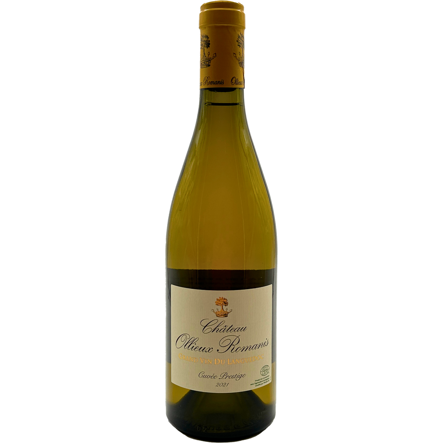 Cuvée Prestige Blanc Château Ollieux Romanis BIO